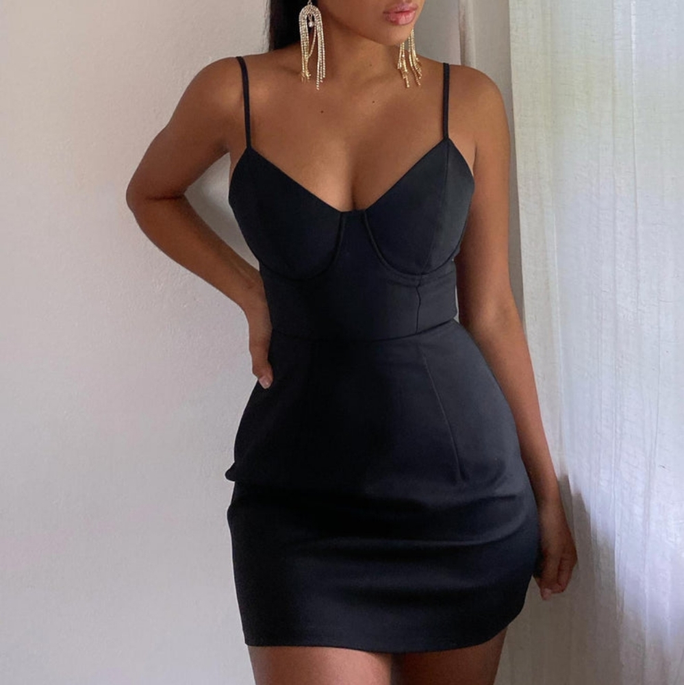 Princess Polly Black Mini Dress